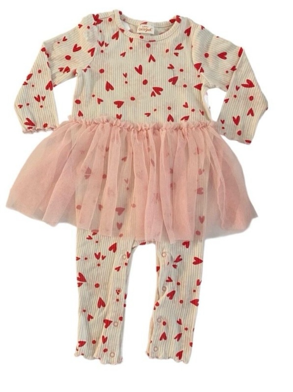 Baby one Piece with a Tutu! Size 12 Months